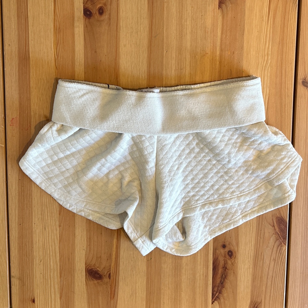 Stars Above Cozy Cream Lounge Shorts